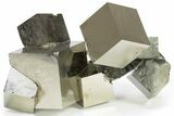 Natural Pyrite Cube Cluster - Spain #240759-1